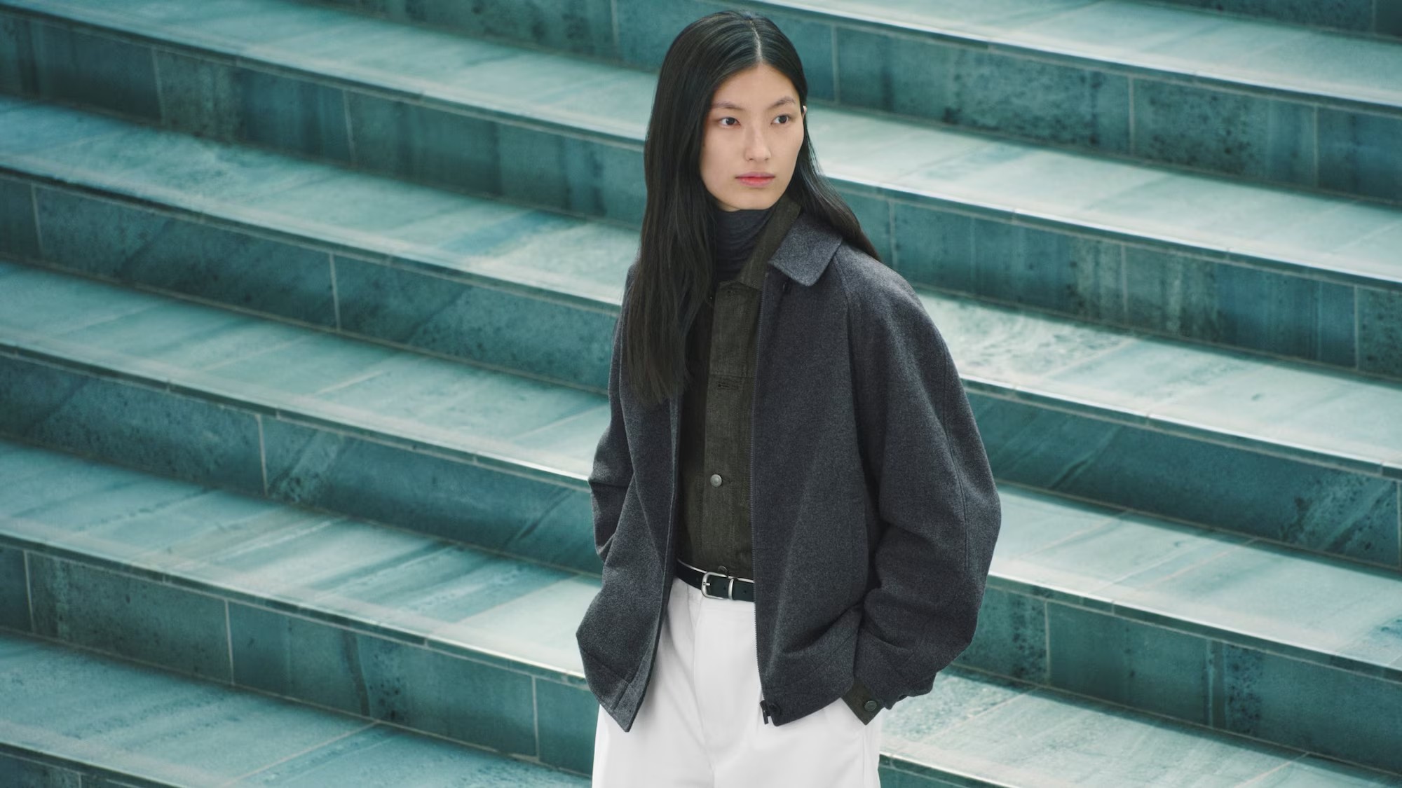 Жүн қоспасынан тігілген Harrington күртешесі