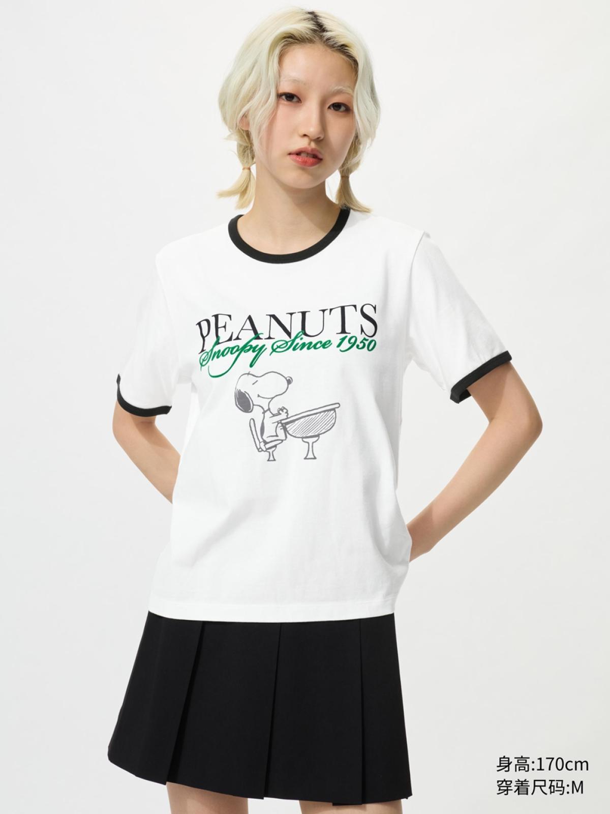 UT PEANUTS футболка с принтом, короткий рукав